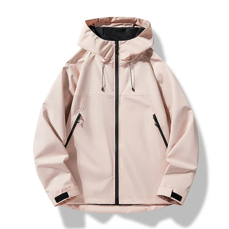 Herren Wasserdichte Kapuzenjacke Winddichte Shelljacke