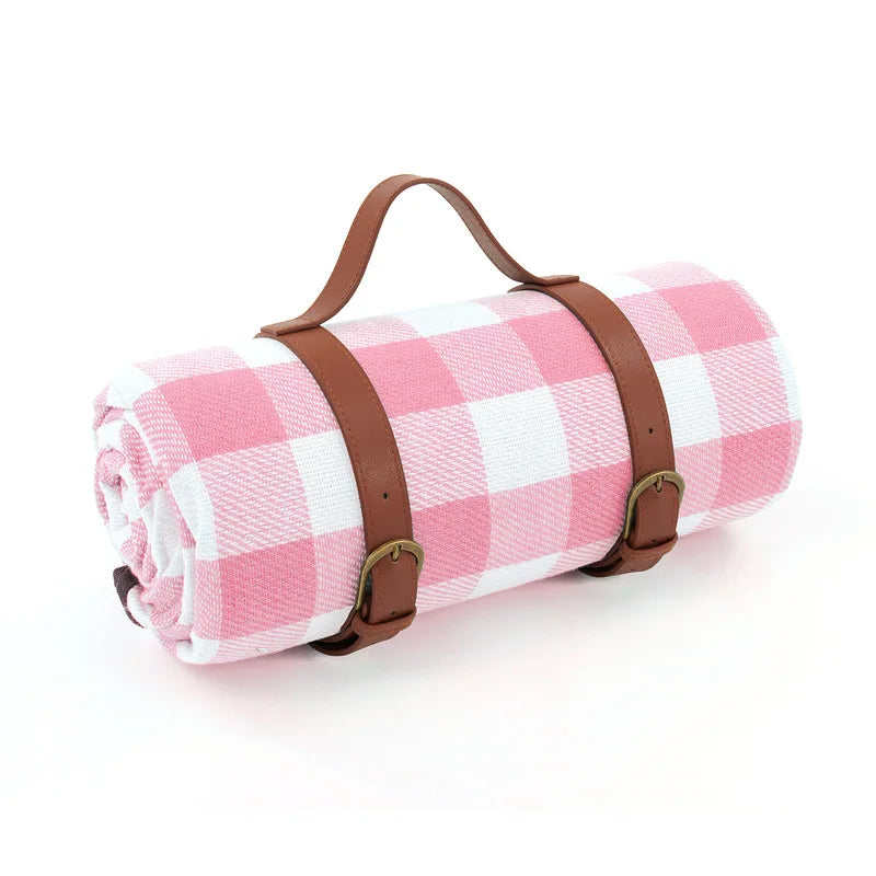 Wasserdichte Picknickdecke Kariert mit Tragegurt