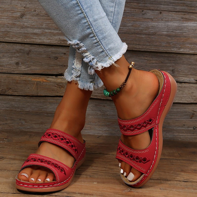 Damen Orthopädische Sandalen Komfort Unterstützung