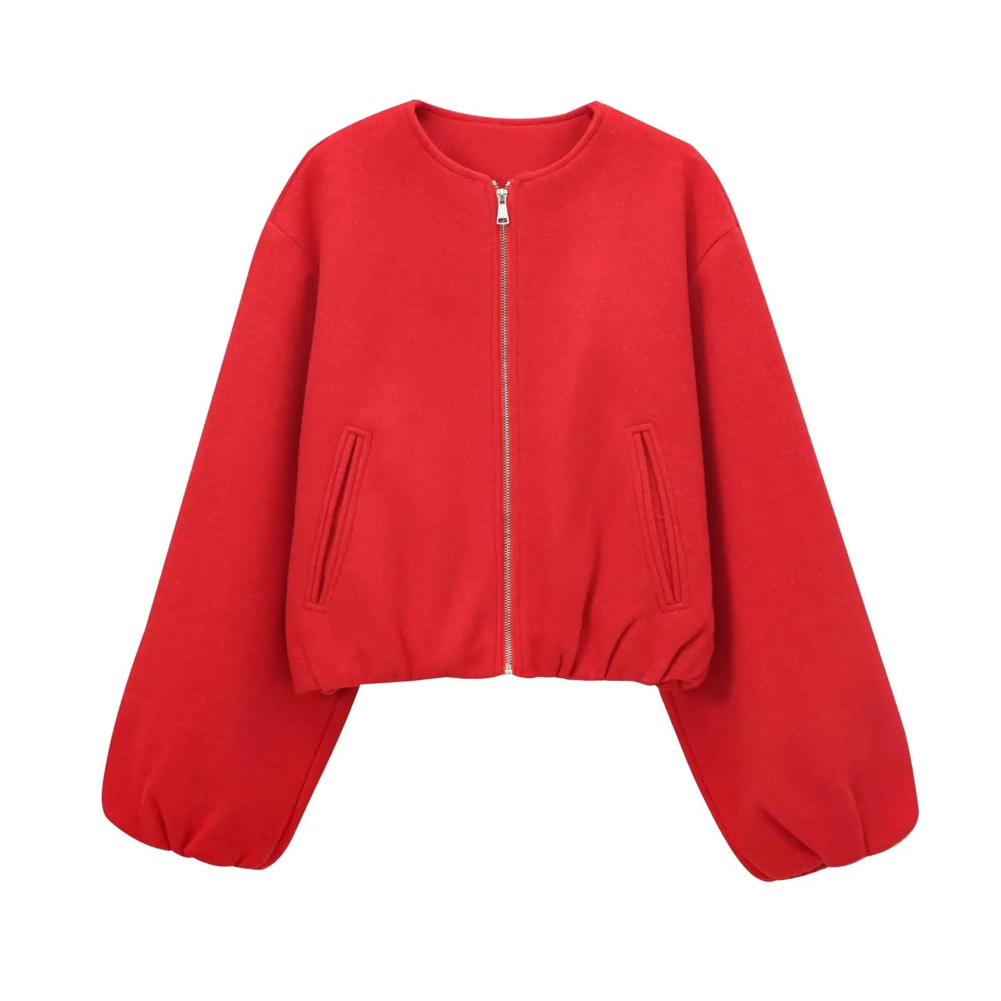 Damen Kurzjacke Reißverschluss
