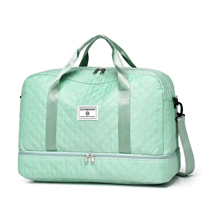 Reisetasche Leicht Diamantmuster Kabinentauglich Faltbar