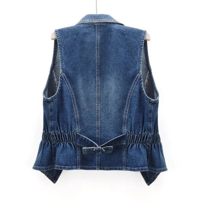 Damen Klassische Jeansweste
