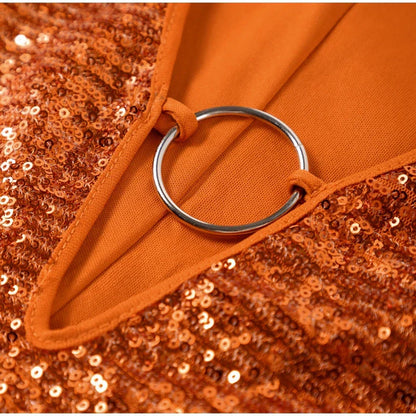 Damenkleid Mini-Länge V-Ausschnitt Weite Ärmel