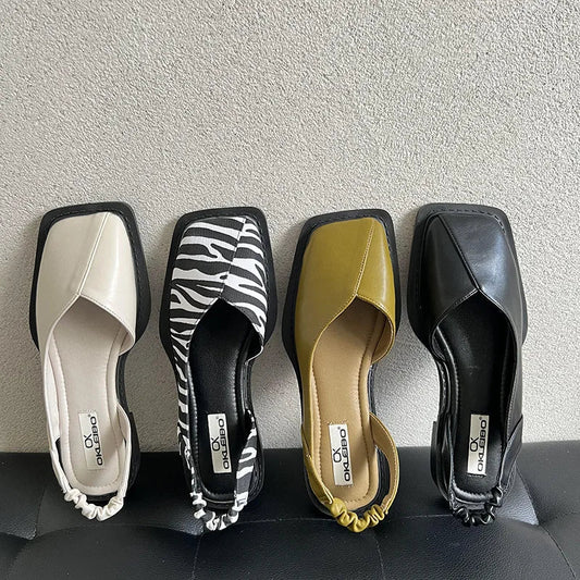 Norvielle Damen Slip-On Schuhe Flach Schwarz - Norvielle