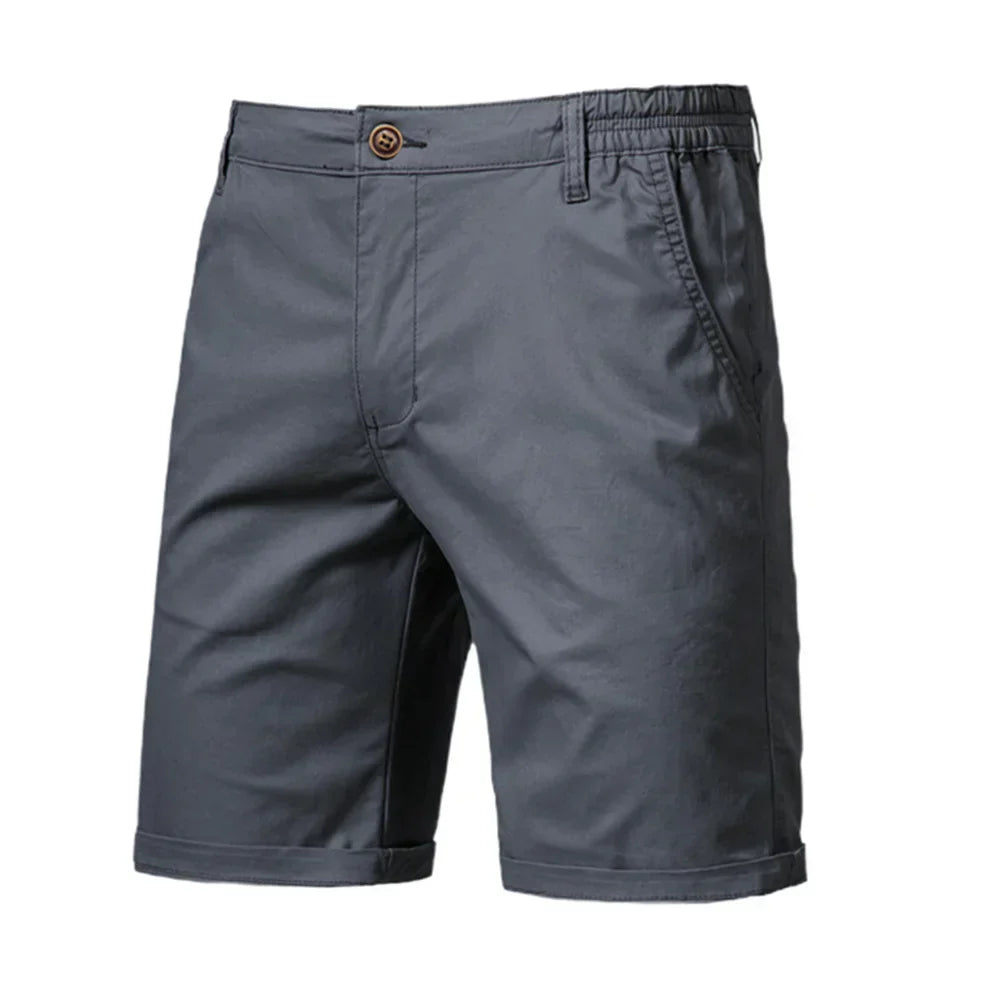 Herren Chino-Shorts mit Knopfleiste Beige