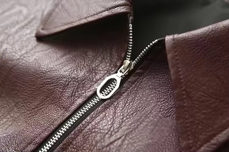 Klassische Damen Lederjacke Öko-Leder