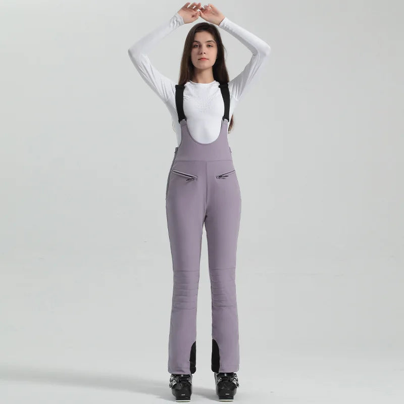 Damenhose mit Trägern Elastischer Bund