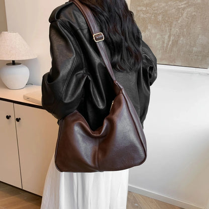 Damen Hobo Handtasche Leder Lässig