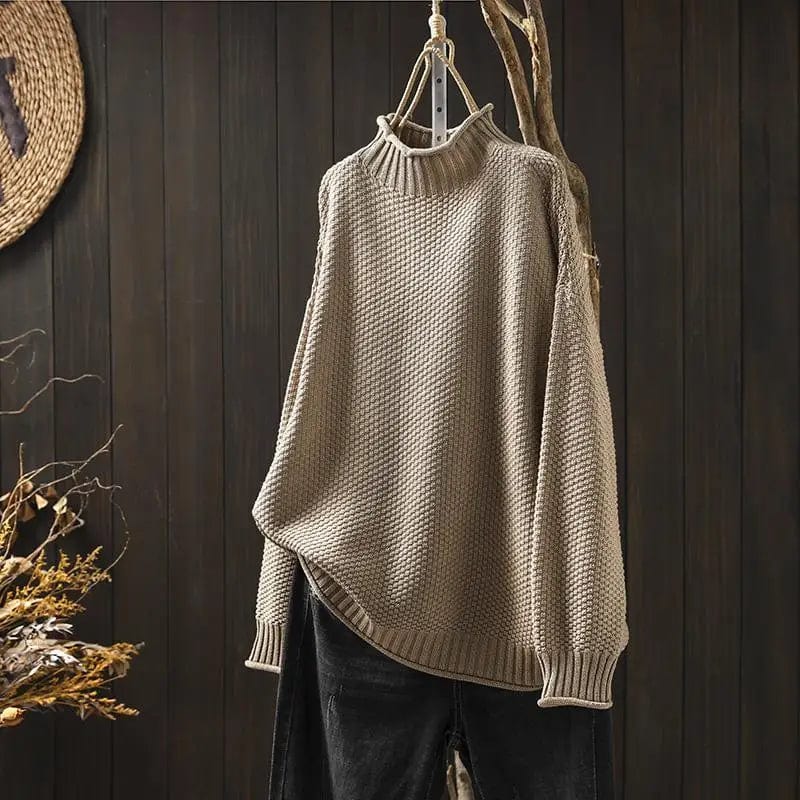 Damen Rollkragenpullover Elegantes Design Locker Fall