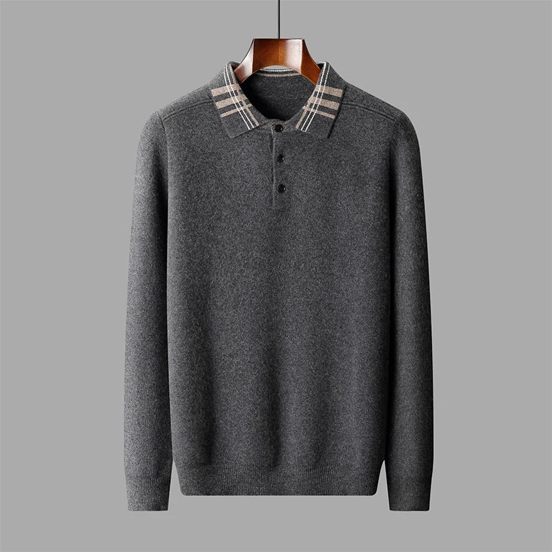 Herren Strickpullover Klassisch Winter Beige - Norvielle