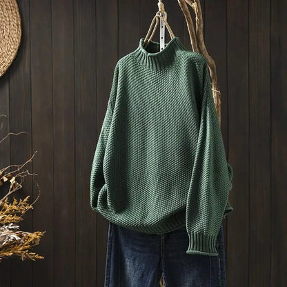 Damen Rollkragenpullover Elegantes Design Locker Fall