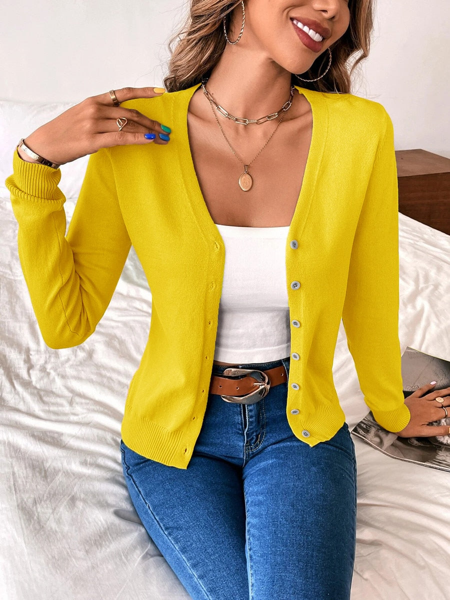 Norvielle Damen Cardigan Leicht Stilvoll
