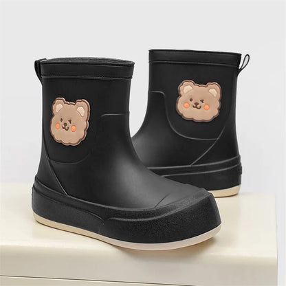 Gummiregenstiefel Wasserdicht Knöchellang Bärenmotiv