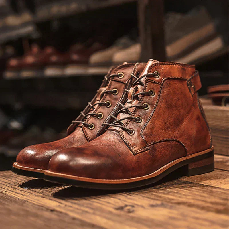 Herren Stiefel Klassische Form Geschlossener Schaft