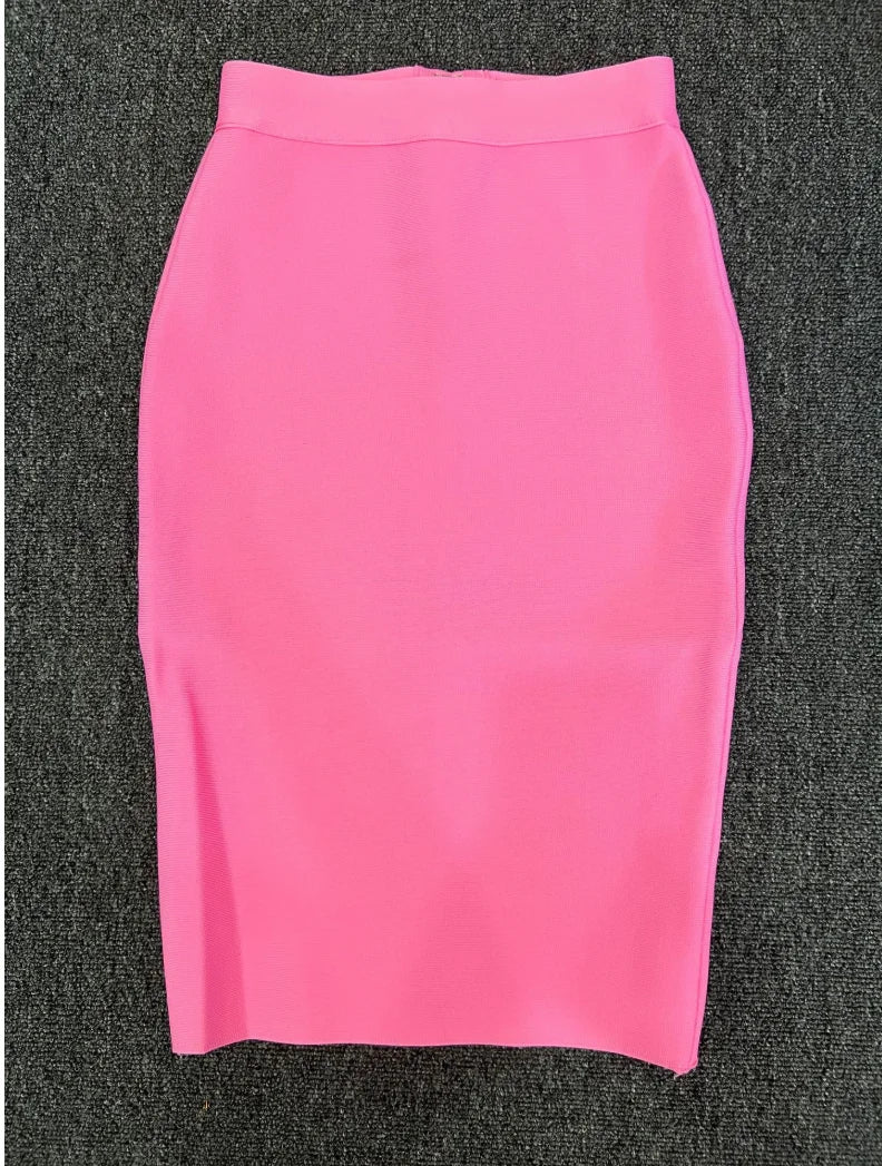 Damen Bleistiftrock Eleganter Rayon Rock für Party