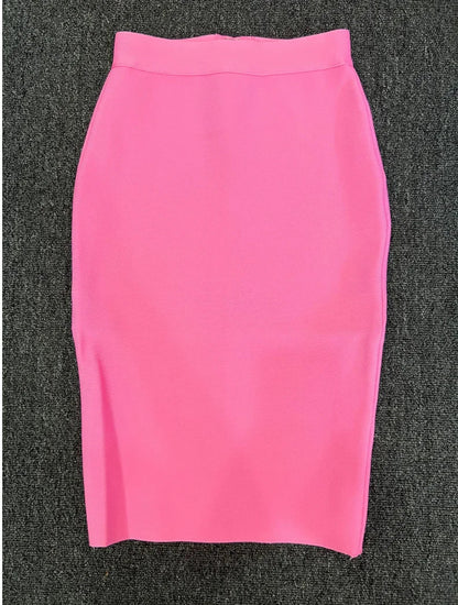 Damen Bleistiftrock Eleganter Rayon Rock für Party