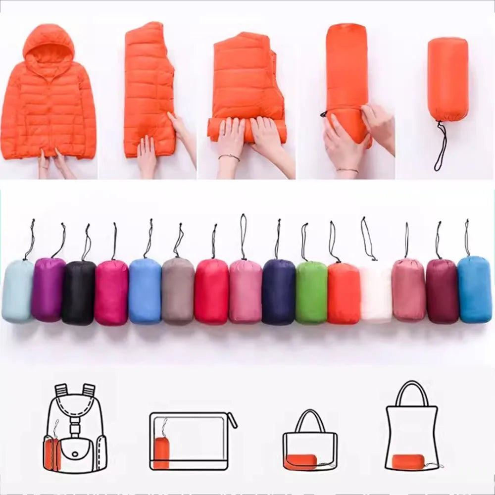 Norvielle Damen Daunenjacke Leicht Herbst Winter