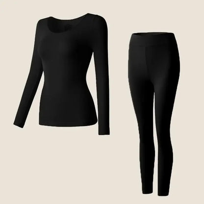 Thermounterwäsche Set Damen Langarmshirt und Leggings