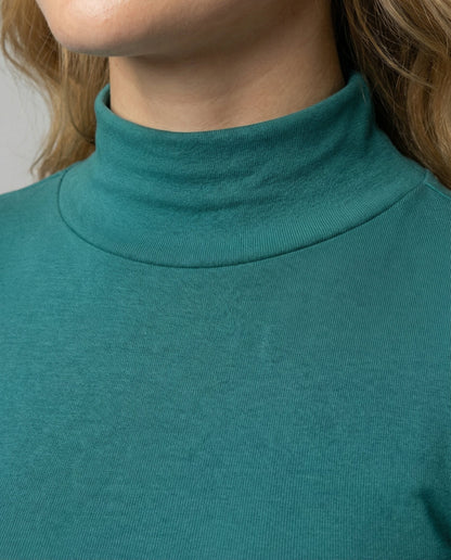 Damen Rollkragenpullover Feinstrick Nahtlos