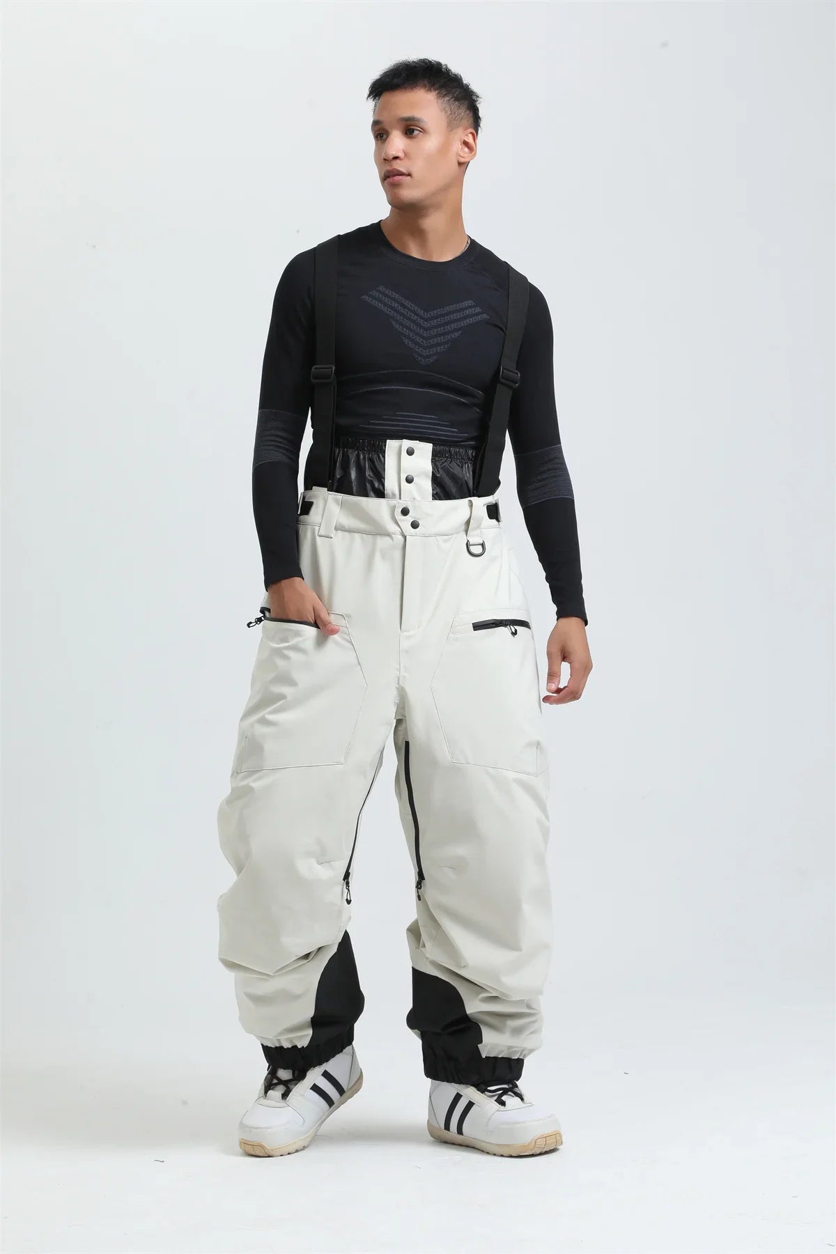 Unisex Skihose Trägersystem Funktionsmaterial