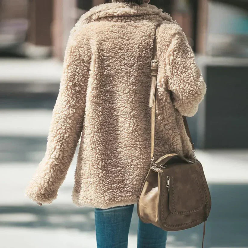 Norvielle Damen Fleece Mantel Warm