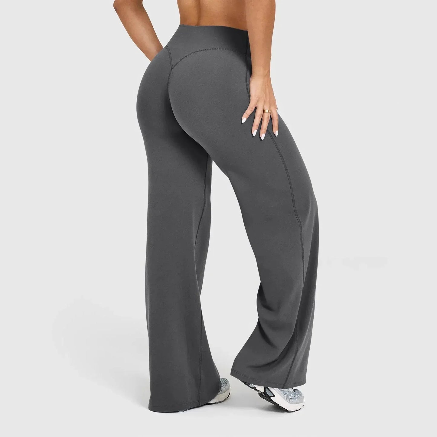 Damen Yoga Hose Weite Bein Lockere Passform