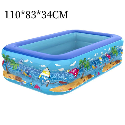 Aufblasbarer Kinder-Splash-Pool Extra Dickes PVC 110-180cm