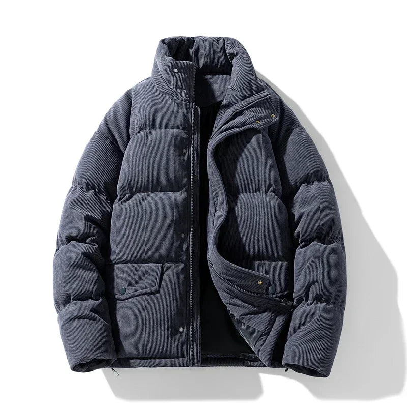 Norvielle Herren Winter-Cord-Steppjacke