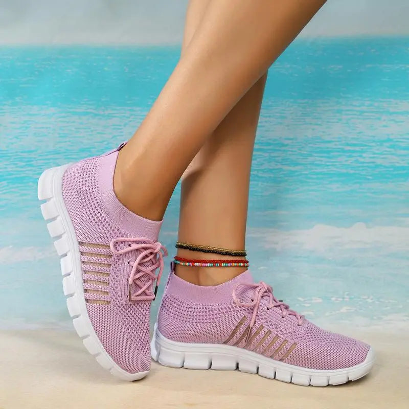 Norvielle Damen Orthopädische Laufschuhe Atmungsaktives Netz