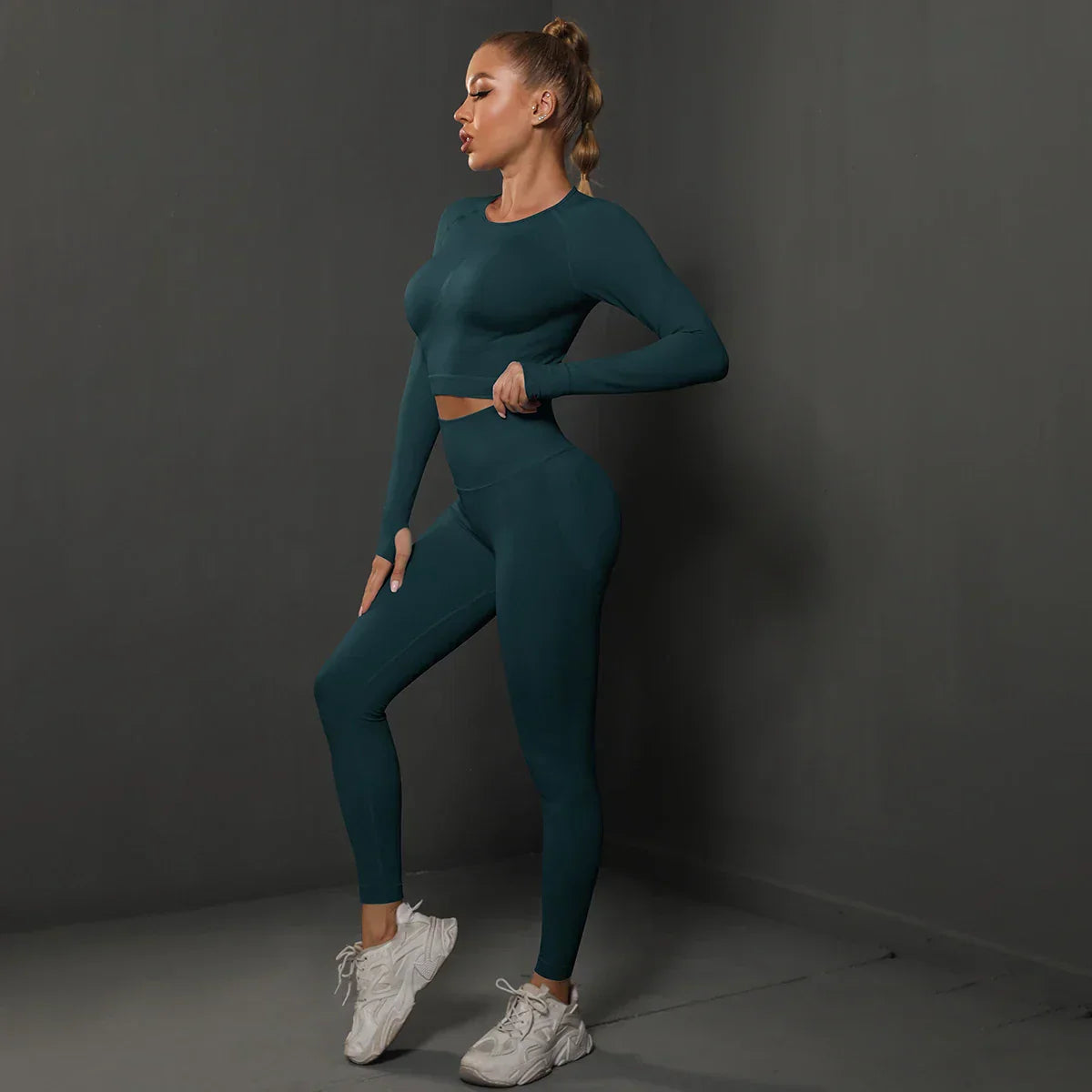Damen Jogginganzug Sportlich Zweiteilig - Norvielle