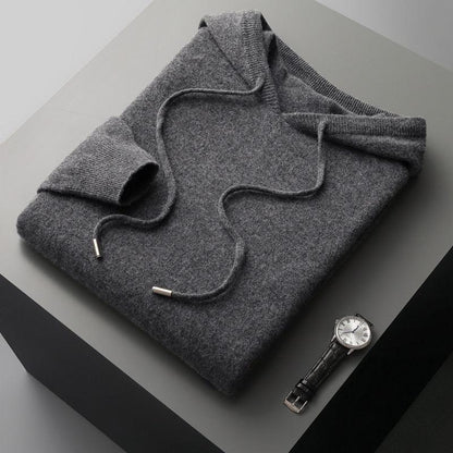 Merinohoodie Damen Herren Isoliert Warm