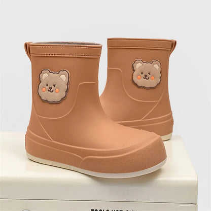 Gummiregenstiefel Wasserdicht Knöchellang Bärenmotiv