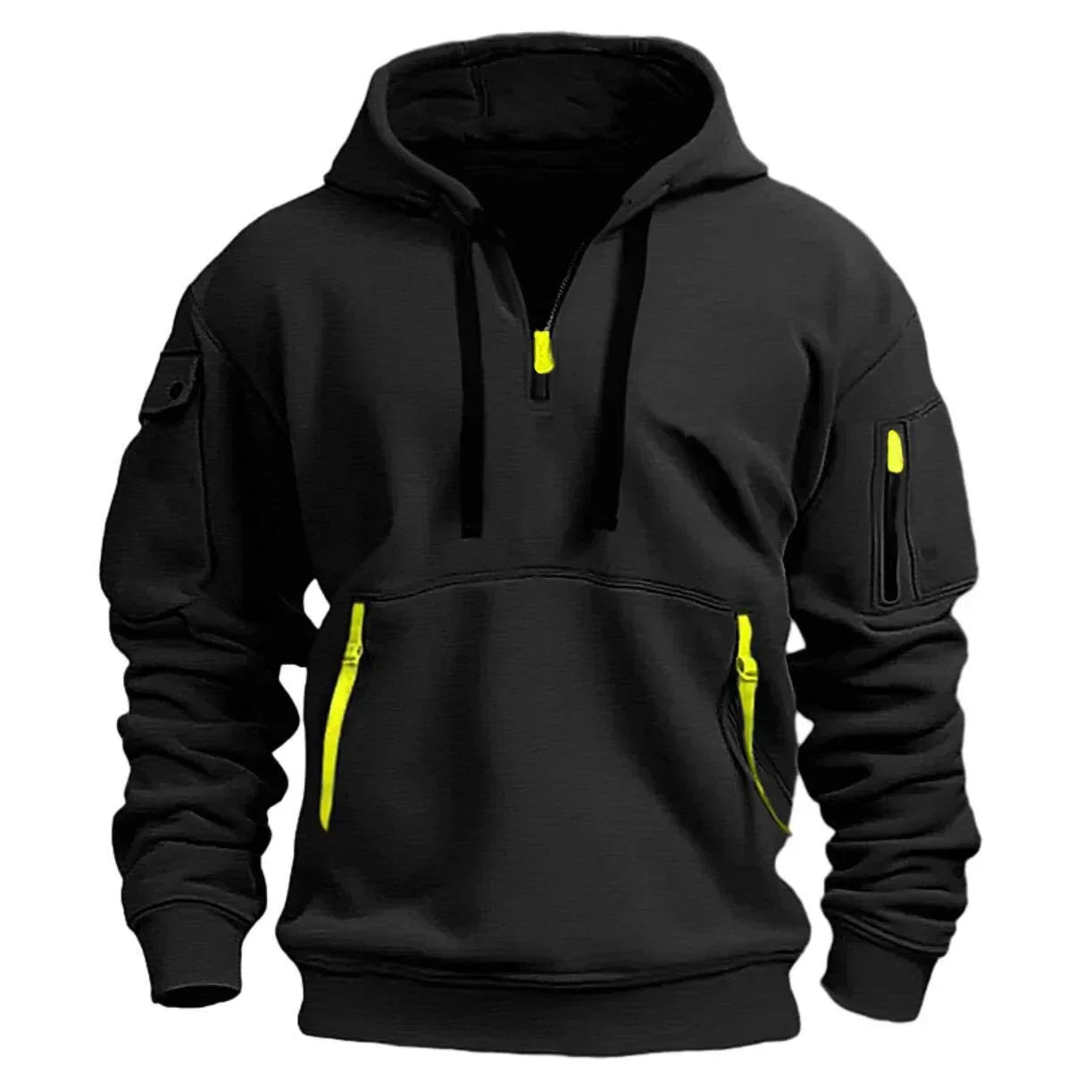 Oakley Herren Arbeitsjacke Kapuze Robust Schwarz - Norvielle