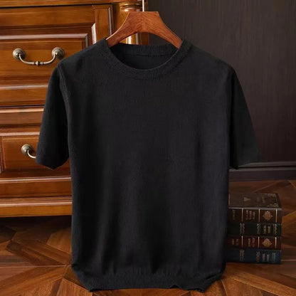 Norvielle Damen Kurzarm T-Shirt Elegantes Design Weiß