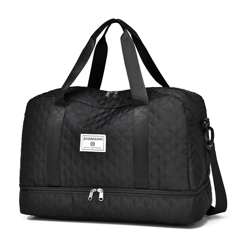 Reisetasche Leicht Diamantmuster Kabinentauglich Faltbar