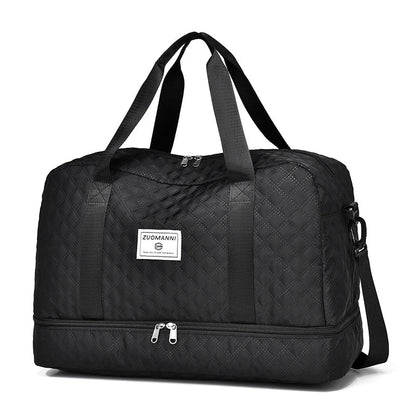 Reisetasche Leicht Diamantmuster Kabinentauglich Faltbar