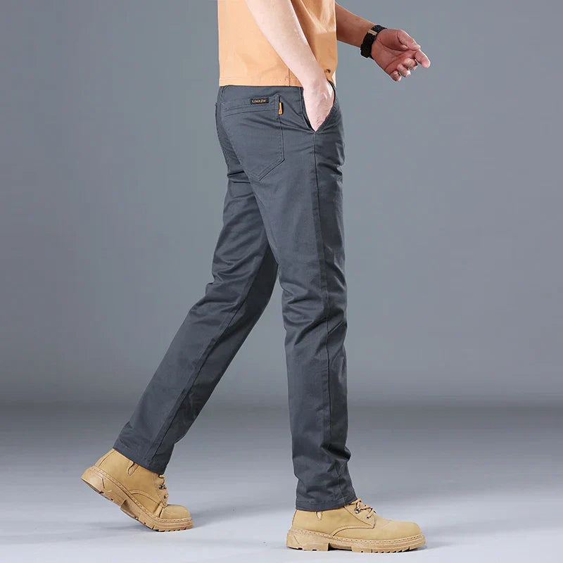 Herren Baumwollhose Slim Fit Gerades Bein