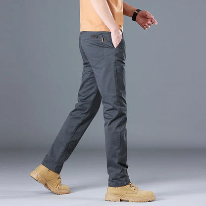 Herren Baumwollhose Slim Fit Gerades Bein