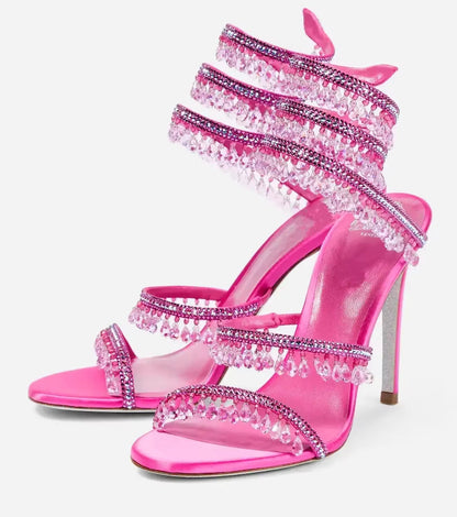 Damen Stiletto Sandalen Hoher Absatz