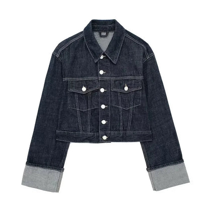 Norvielle Damen Denim-Jacke Stilvoll