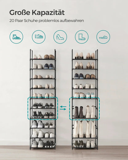 Metall Schuhschrank Stahl Slim Line