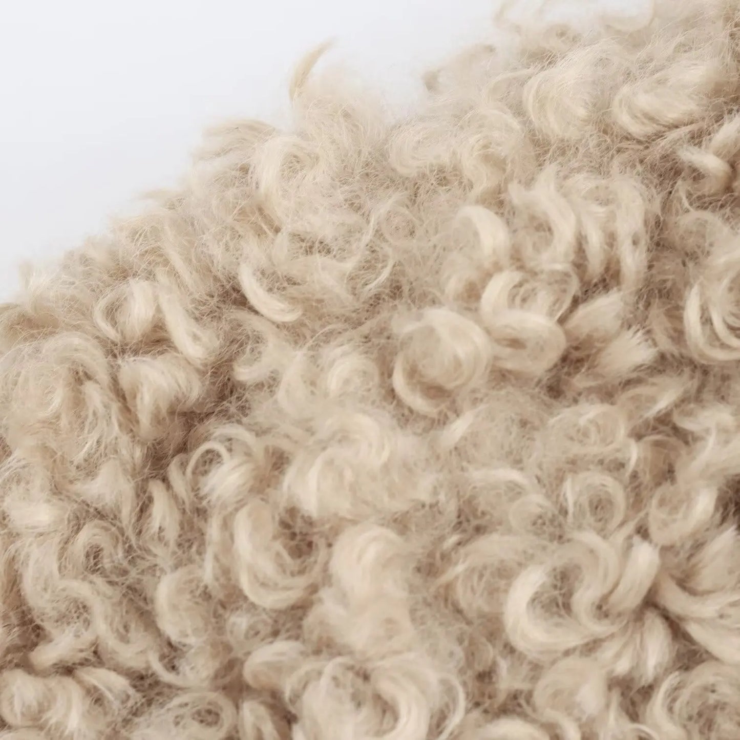 Damen Teddyjacke Beige Faux Fur mit Schnallen und Kuschel-Effekt