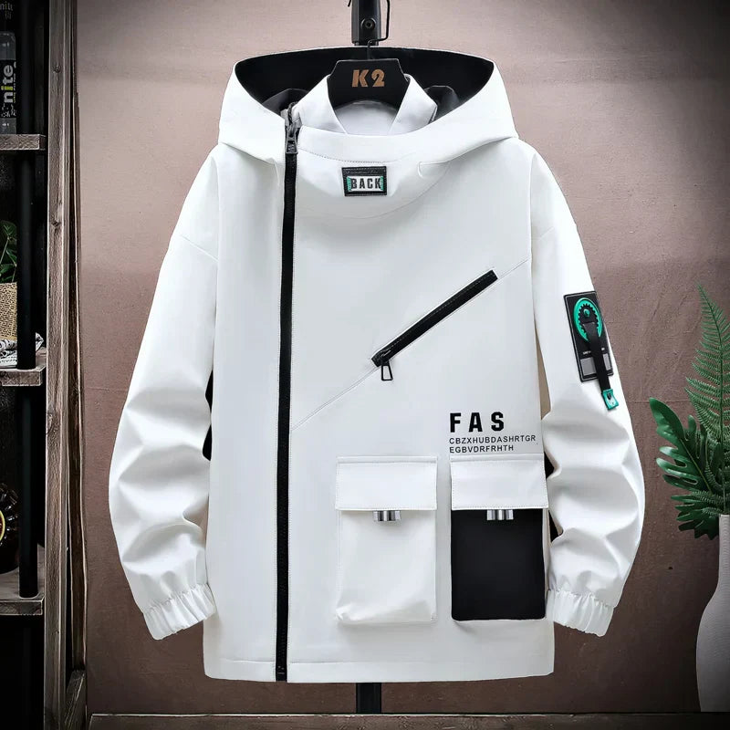 Herren Kapuzenjacke Wasserabweisend Mehrere Taschen