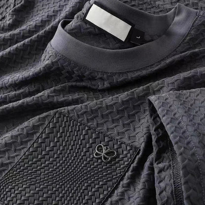Kurzärmeliges T-Shirt Rundhals mit Brusttasche