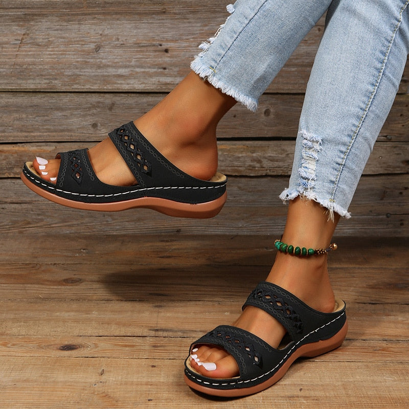 Damen Orthopädische Sandalen Komfort Unterstützung