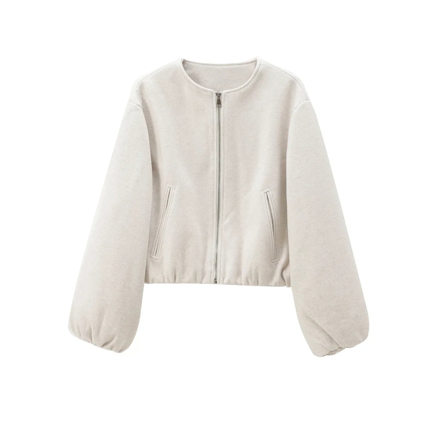 Damen Kurzjacke Locker Geschnitten Alltag