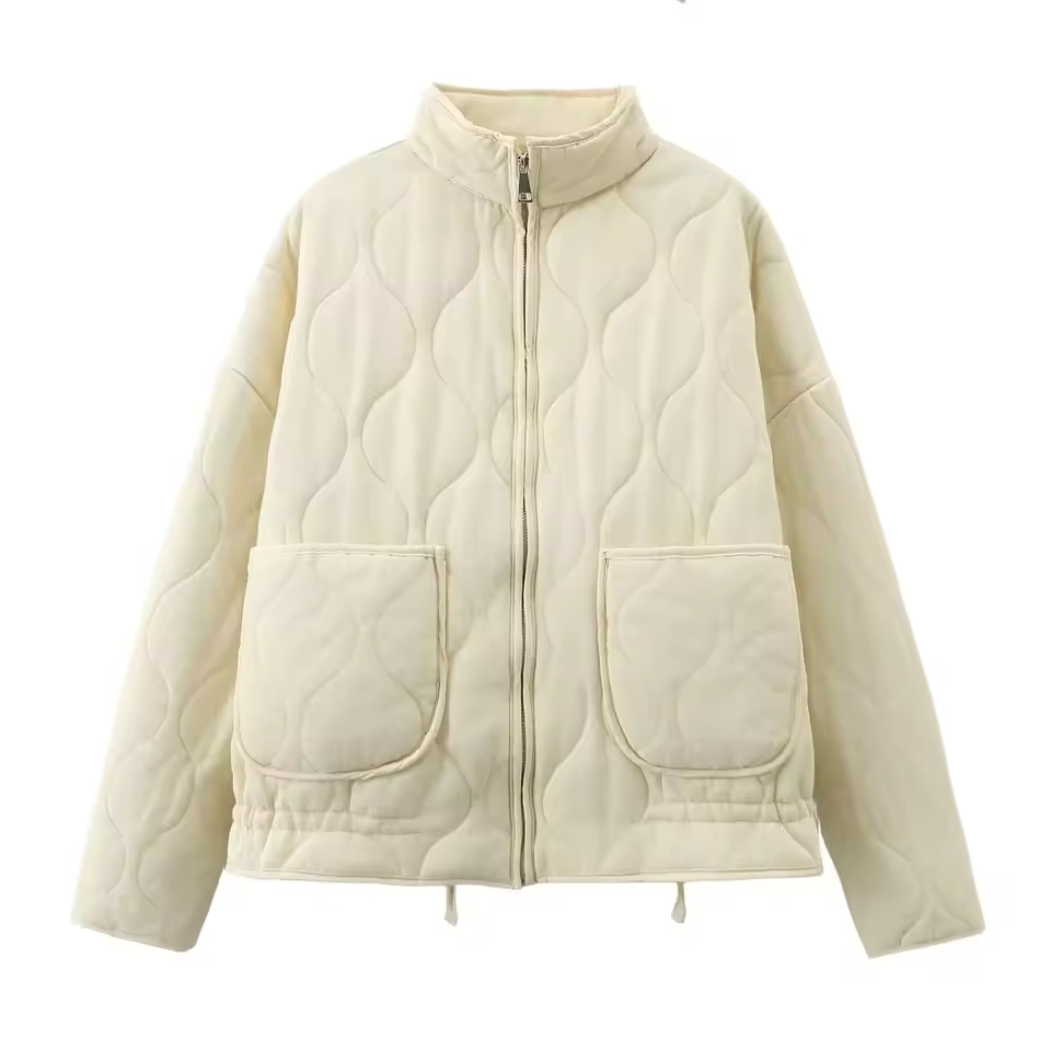 Damen Winterjacke Kuschelig Übergangsjacke mit Taschen - Norvielle