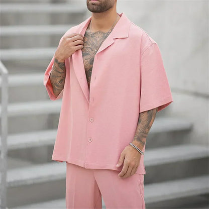 Herren Sommer-Set Kurzarm-Oberteil und Shorts
