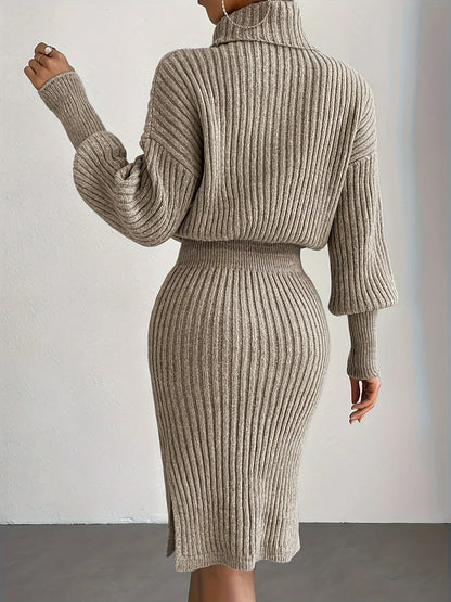 Damen Strickset Rock und Oberteil Warm - Norvielle