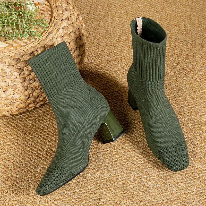 Norvielle Damen Stiefelette Leder